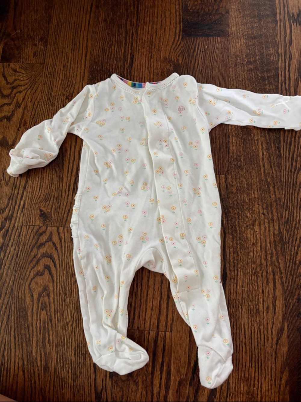 Magnetic Me | Yellow Daisy Footed Onesie